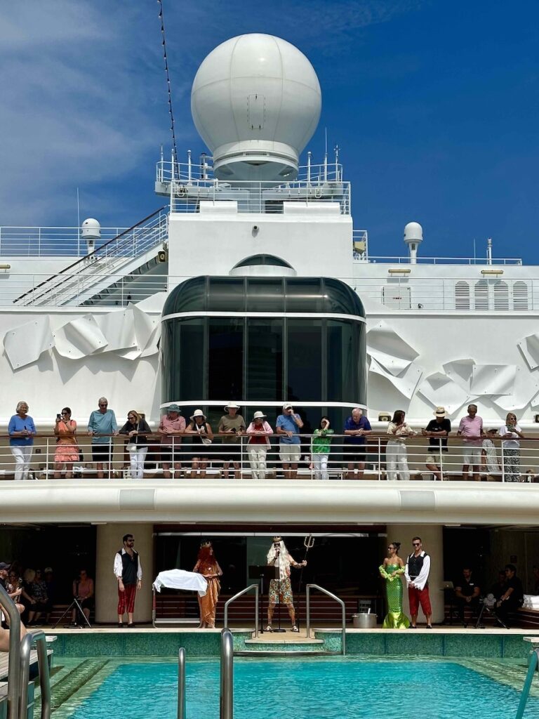 Crossing the equator on board the SS Explorer