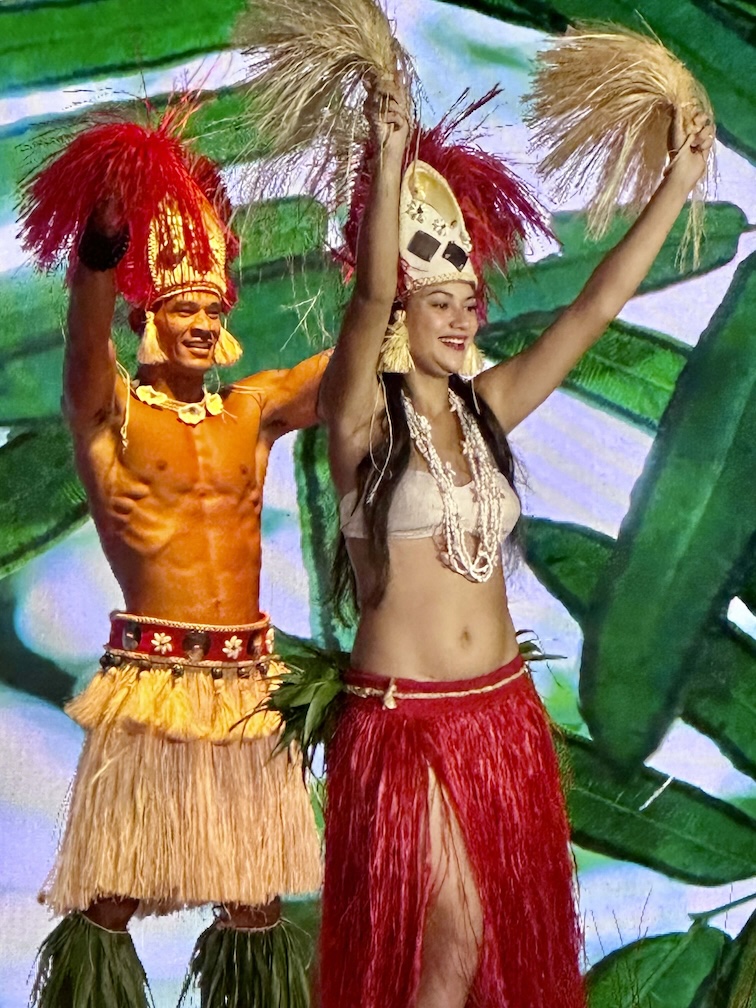 Live dancers on board MS Paul Gauguin cruise