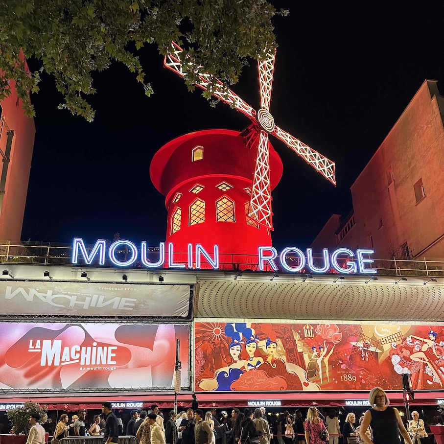 Moulin Rouge from Julie's excursion aboard the Joie de Vivre Seine river cruise