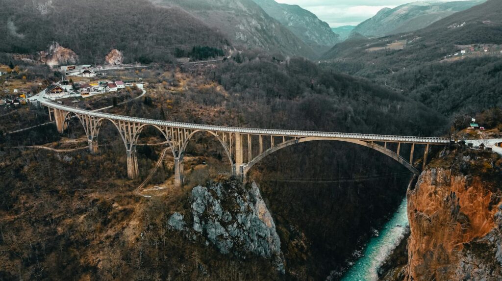 Đurđevića Tara Bridge in Montenegro