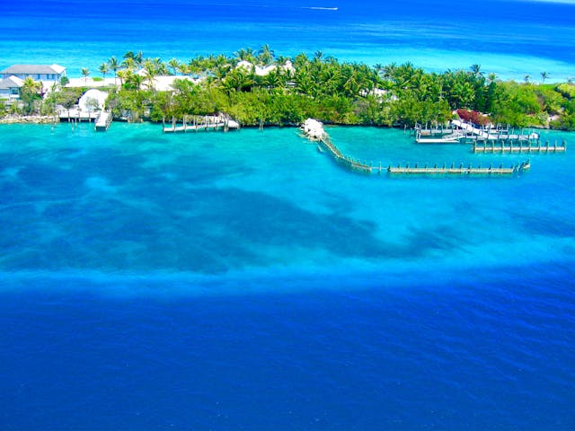 Landscape Photography of Island Surrounded Body of Water in Nassau, New Providence, The Bahamas