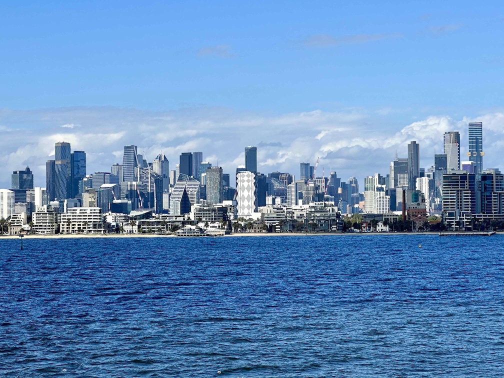 Port Melbourne taken from the water