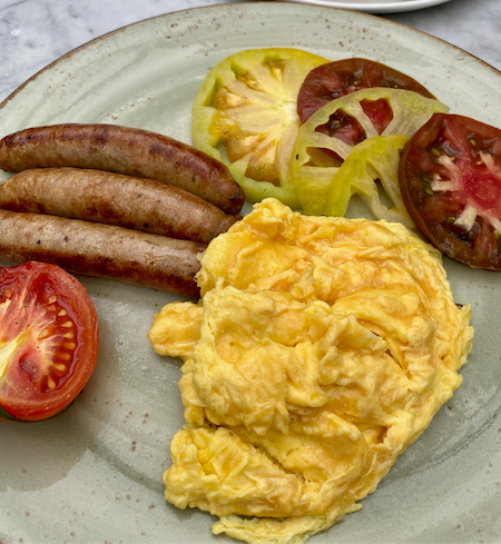 Egg breakfast at Shutters