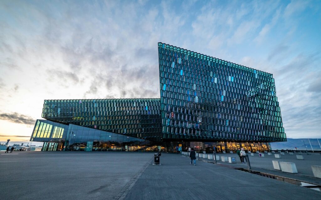 Harpa opera house in Reykjavik Iceland